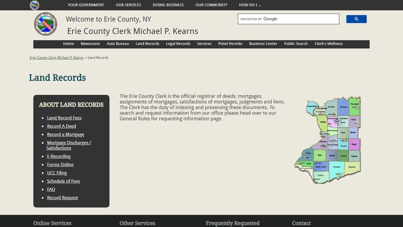 Land Records | Erie County Clerk Michael P. Kearns